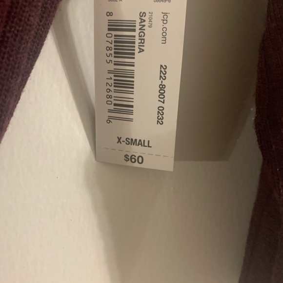 Worthington Maroon Turtleneck Knee length Sz XS - Picture 7 of 11